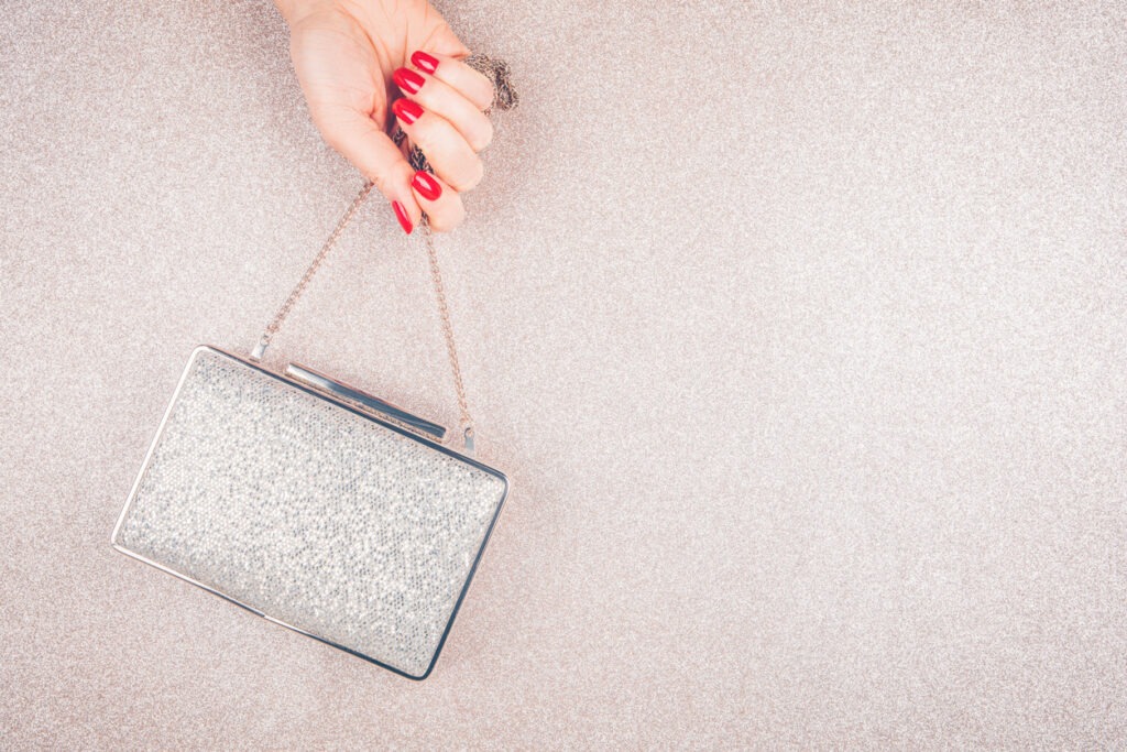 bag, clutch bag, party, social event, purse, night, one woman only, celebration, directly above, evening gown, formal wear, adult, adults only, anniversary, art, beauty, concepts