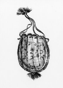 A Reticule with a drawstring closure
